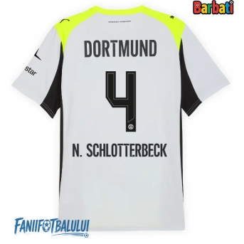 Borussia Dortmund Nico Schlotterbeck #4 Tricou Fotbal Replică 2025-26 Barbati Deplasare